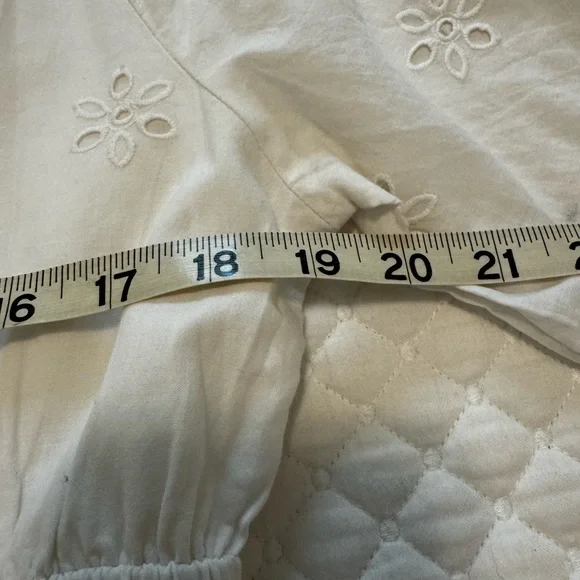 Eyelet White Embroidered Dress - Picture 7 of 8